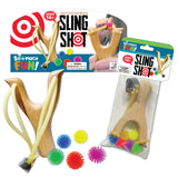 ITEM NUMBER 023669L WOODEN SLINGSHOT - STORE SURPLUS NO DISPLAY 12 PIECES PER PACK