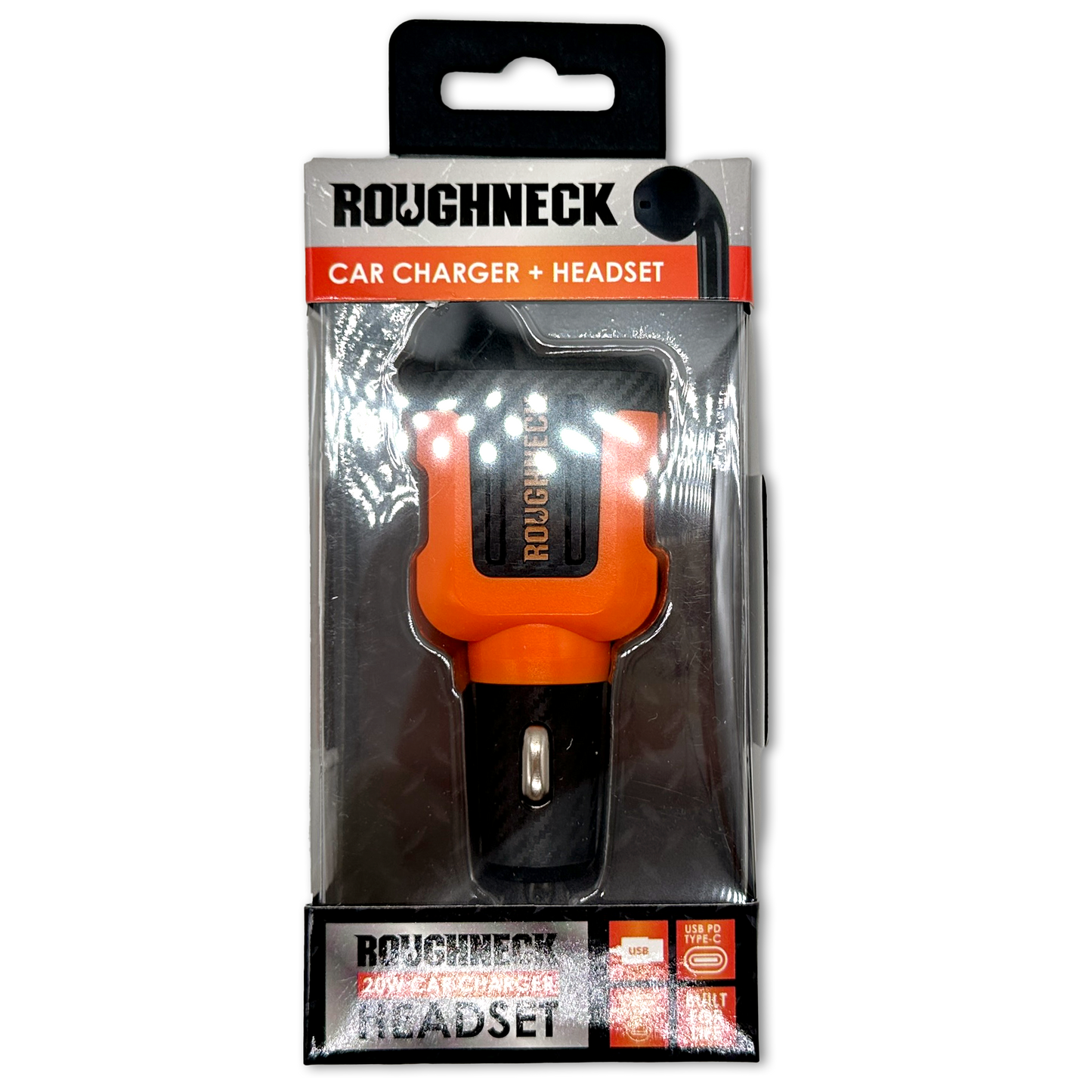 ITEM NUMBER 023690L ROUGHNECK CHARGER + HEADSET - STORE SURPLUS NO DISPLAY 6 PIECES PER PACK