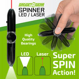 ITEM NUMBER 023710 SPINNER LED LIGHT LASER 6 PIECES PER DISPLAY