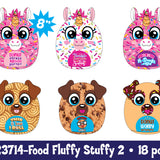 ITEM NUMBER 023714L FOOD FLUFFY STUFFY PLUSH - STORE SURPLUS NO DISPLAY 18 PIECES PER PACK