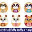 ITEM NUMBER 023714L FOOD FLUFFY STUFFY PLUSH - STORE SURPLUS NO DISPLAY 18 PIECES PER PACK