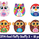 ITEM NUMBER 023714L FOOD FLUFFY STUFFY PLUSH - STORE SURPLUS NO DISPLAY 18 PIECES PER PACK