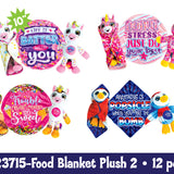 ITEM NUMBER 023715L FOOD BLANKET PLUSH B - STORE SURPLUS NO DISPLAY 12 PIECES PER PACK