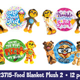 ITEM NUMBER 023715L FOOD BLANKET PLUSH B - STORE SURPLUS NO DISPLAY 12 PIECES PER PACK