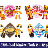 ITEM NUMBER 023715L FOOD BLANKET PLUSH B - STORE SURPLUS NO DISPLAY 12 PIECES PER PACK