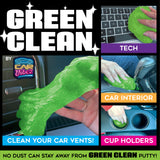 ITEM NUMBER 023718 GREEN CLEAN CAR PUTTY 6 PIECES PER DISPLAY