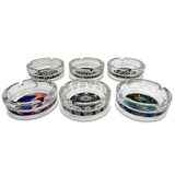 ITEM NUMBER 023719 GID GLASS ASHTRAY 6 PIECES PER DISPLAY