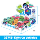 ITEM NUMBER 023745 LIGHT UP VEHICLES 12 PIECES PER DISPLAY