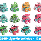 ITEM NUMBER 023745 LIGHT UP VEHICLES 12 PIECES PER DISPLAY