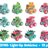 ITEM NUMBER 023745L LIGHT UP VEHICLES - STORE SURPLUS NO DISPLAY 12 PIECES PER PACK