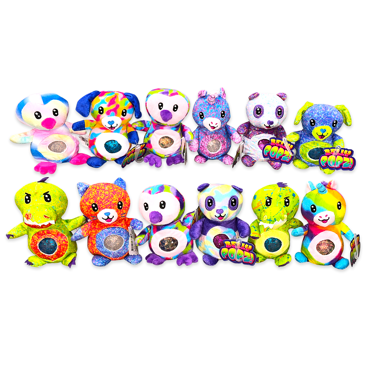 ITEM NUMBER 023752L BELLY POPZ PLUSH TOY - STORE SURPLUS NO DISPLAY - 12 PIECES PER PACK