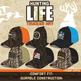 ITEM NUMBER 023756 HUNTING LIFE TRUCKER HATS 6 PIECES PER DISPLAY