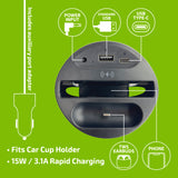 ITEM NUMBER 023765 CUP HOLDER 15W WIRELESS CHARGER 4 PIECES PER DISPLAY