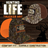 ITEM NUMBER 023766L HUNTING LIFE TRUCKER HATS - STORE SURPLUS NO DISPLAY 6 PIECES PER PACK