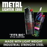 ITEM NUMBER 023785L METAL LIGHTER CASE - STORE SURPLUS NO DISPLAY 12 PIECES PER PACK