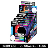 ITEM NUMBER 023801 LIGHT UP COASTER 6 PIECES PER DISPLAY