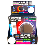 ITEM NUMBER 023801 LIGHT UP COASTER 6 PIECES PER DISPLAY