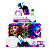 ITEM NUMBER 023822 SUGAR SKULL DUAL TORCH 15 PIECES PER DISPLAY