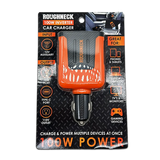 Car Charger DC 3 Port USB / USB-C / 120V Outlet 100 Watts - 4 Pieces Per Retail Ready Display 23861MN WHOLESALE