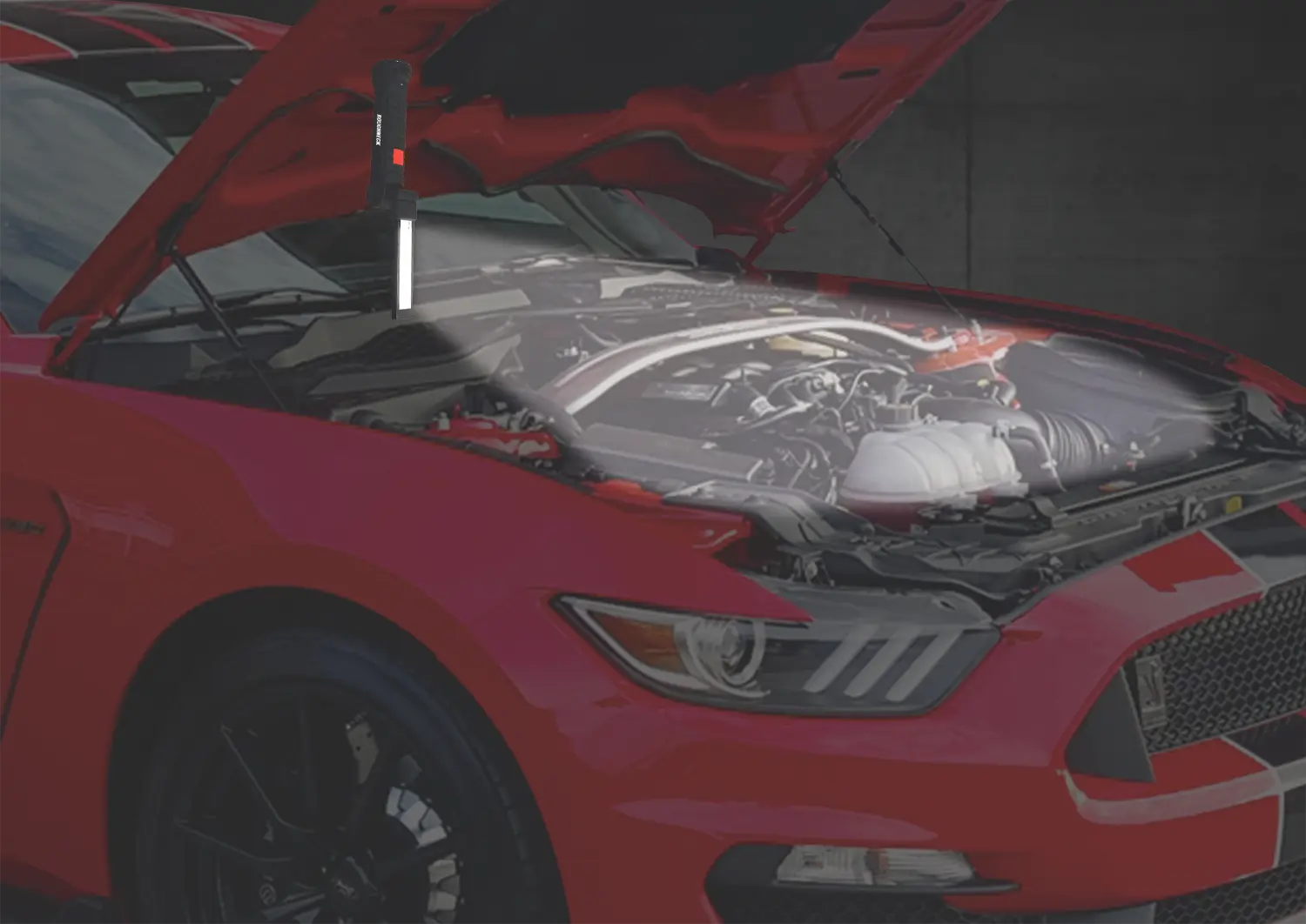 Rechargeable LED Work Flashlight with Magnetic Base - Store Surplus No Display - 4 Pieces Per Pack 41670L STORE SURPLUS