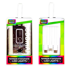 ITEM NUMBER 023880L LED TRANSPARENT POWER BANK - STORE SURPLUS NO DISPLAY 6 PIECES PER DISPLAY STORE SURPLUS