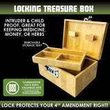 ITEM NUMBER 023893 LOCKING TREASURE BOX 6 PIECES PER DISPLAY