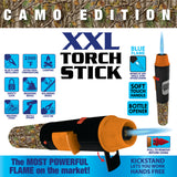 ITEM NUMBER 040304 CAMO TORCH STICK 4 PIECES PER DISPLAY