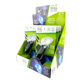 Car Charger Dual Port USB / USB-C LED Skull 3.1 Amp - 6 Pieces Per Retail Ready Display 24001 WHOLESALE