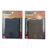 Leather RFID Blocking Ultra Slim Wallet - 6 Pieces Per Retail Ready Display 24003 ROUGHNECK