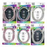 ITEM NUMBER 024130 GLITTER CHARGE CABLE VARIETY 6 PIECES PER DISPLAY