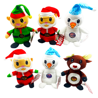 ITEM NUMBER 024200L HOLIDAY BELLY POPZ PLUSH TOY - STORE SURPLUS NO DISPLAY - 6 PIECES PER PACK