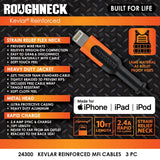 Roughneck Cable 1 - Store Surplus No Display - 3 Pieces Per Pack 24300L