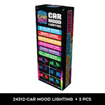 Car Mood Lighting - Store Surplus No Display - 3 Pieces Per Pack 24312L STORE SURPLUS