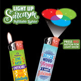 ITEM NUMBER 024333L SARCASTIC LIGHT UP LIGHTER - STORE SURPLUS NO DISPLAY - 30 PIECES PER PACK