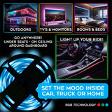 ITEM NUMBER 024338 LED MOOD LIGHT STRIP 6 PIECES PER DISPLAY