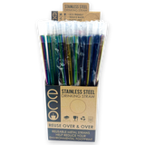 ITEM NUMBER 024353 METAL STRAW 50 PIECES PER DISPLAY