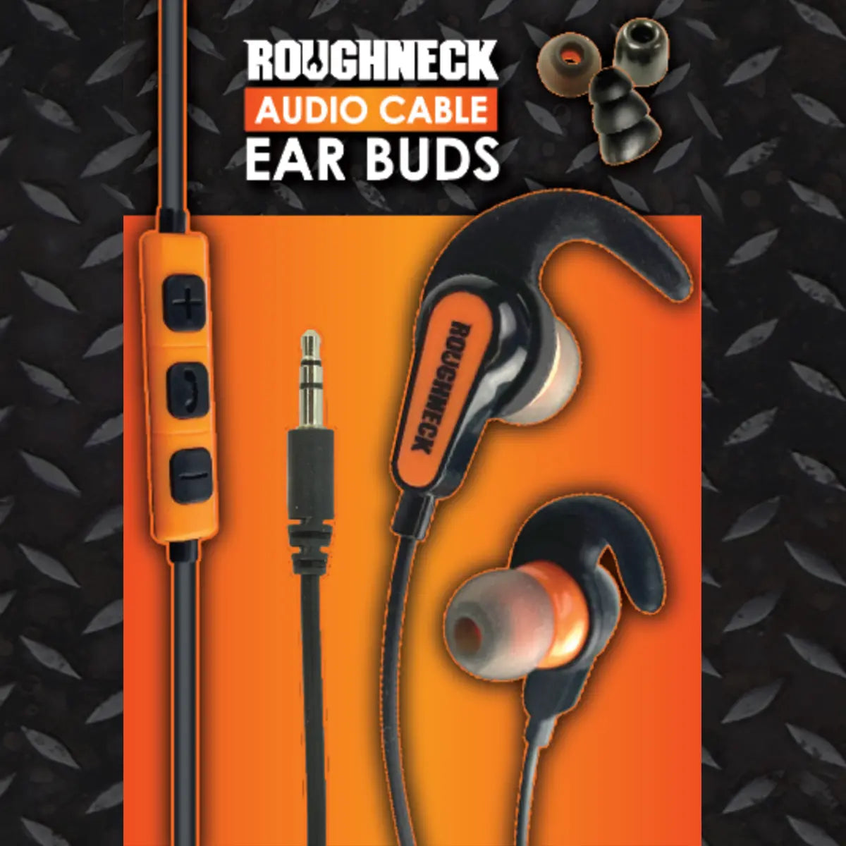 ITEM NUMBER 024539 ROUGHNECK WIRED EARBUDS 3 PIECES PER PACK Novelty