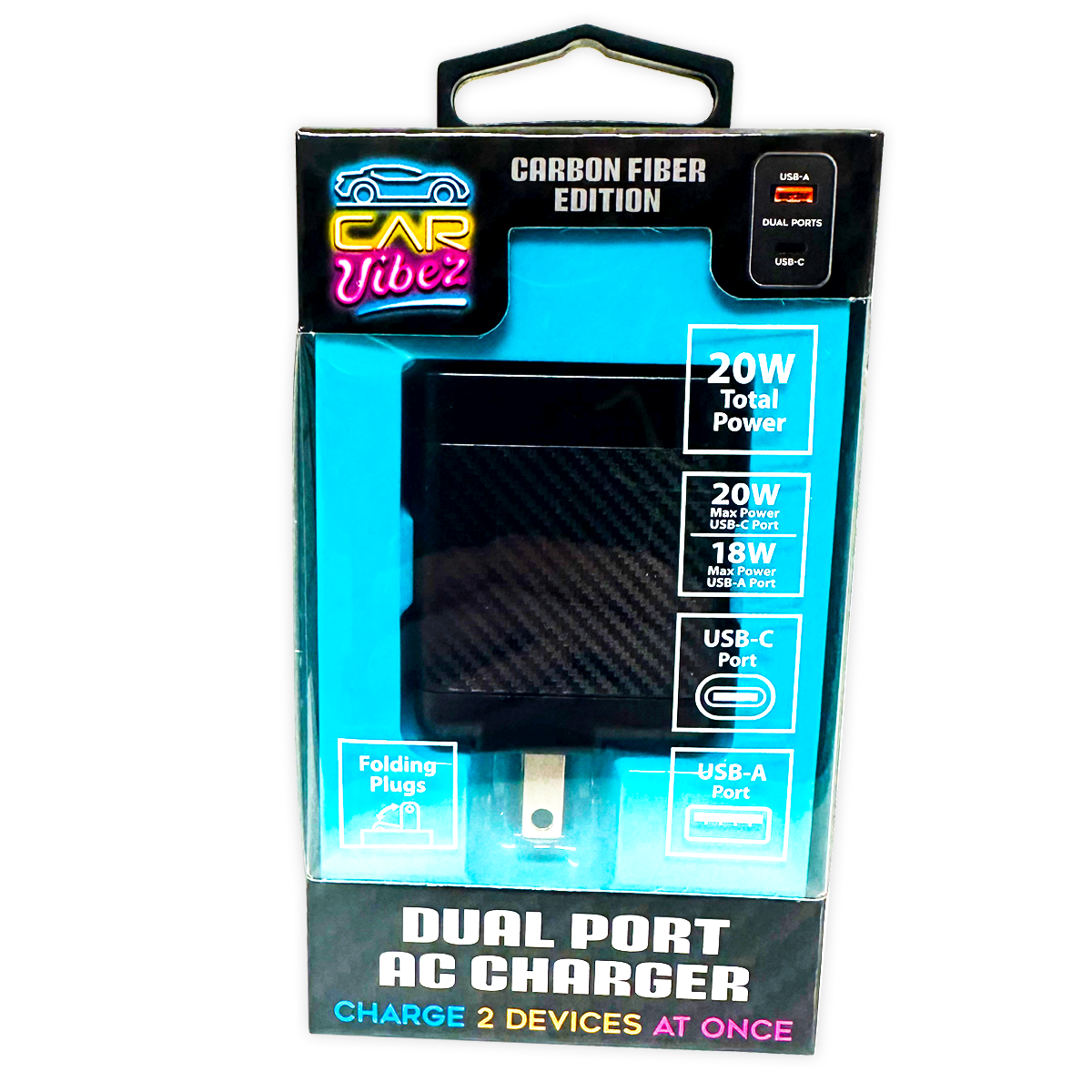 AC Wall Charger Dual USB / USB-C Ports 20 Watts - 3 Pieces Per Pack 24573