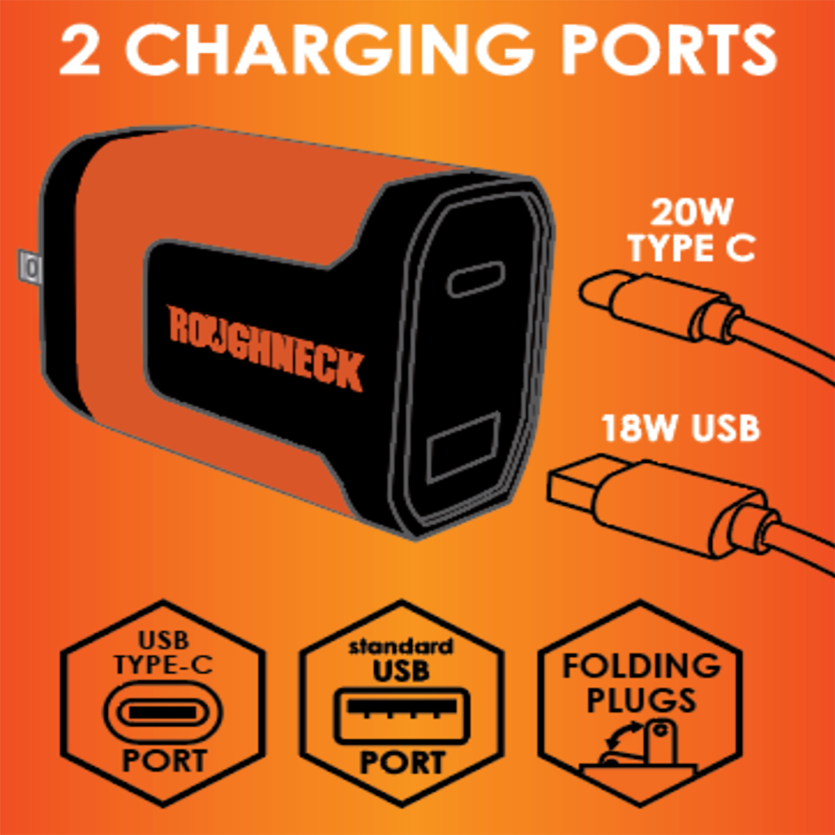 WHOLESALE 20W USB-A AND USB-C DUAL PORT AC WALL CHARGER 3 PIECES PER PACK 24585