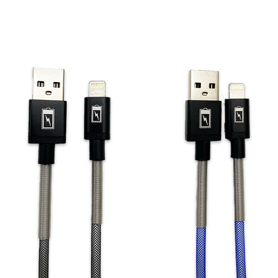 Charging Cable Indestructible USB to Lightning 4FT 2.4 Amp - 3 Pieces Per Pack 24600