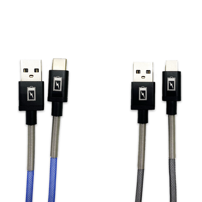 Charging Cable Indestructible USB to USB-C 4FT 2.4 Amp - 3 Pieces Per Pack 24613