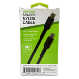 ITEM NUMBER 024619 6FT USB-C-TO-USB-C CABLE 3 PIECES PER PACK