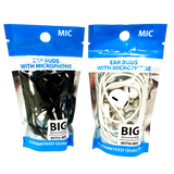 WHOLESALE EARBUDS W/ MIC BULK 15 PIECES PER PACK 24683