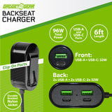 ITEM NUMBER 024695L BACKSEAT CHARGER - STORE SURPLUS NO DISPLAY - 6 PIECES PER PACK