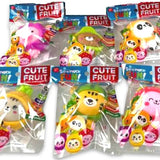 ITEM NUMBER 024708L SQUISH AND SQUEEZE SCENTED FRUIT BUDDY BALLS - STORE SURPLUS NO DISPLAY 12 PIECES PER PACK STORE SURPLUS