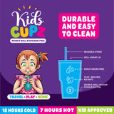 WHOLESALE 12OZ INSULATED KIDS CUPZ  - STORE SURPLUS NO DISPLAY - 6 PIECES PER PACK 24716L