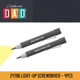 FATHER'S DAY SCREWDRIVER LIGHT - STORE SURPLUS NO DISPLAY - 4 PIECES PER PACK 24786L