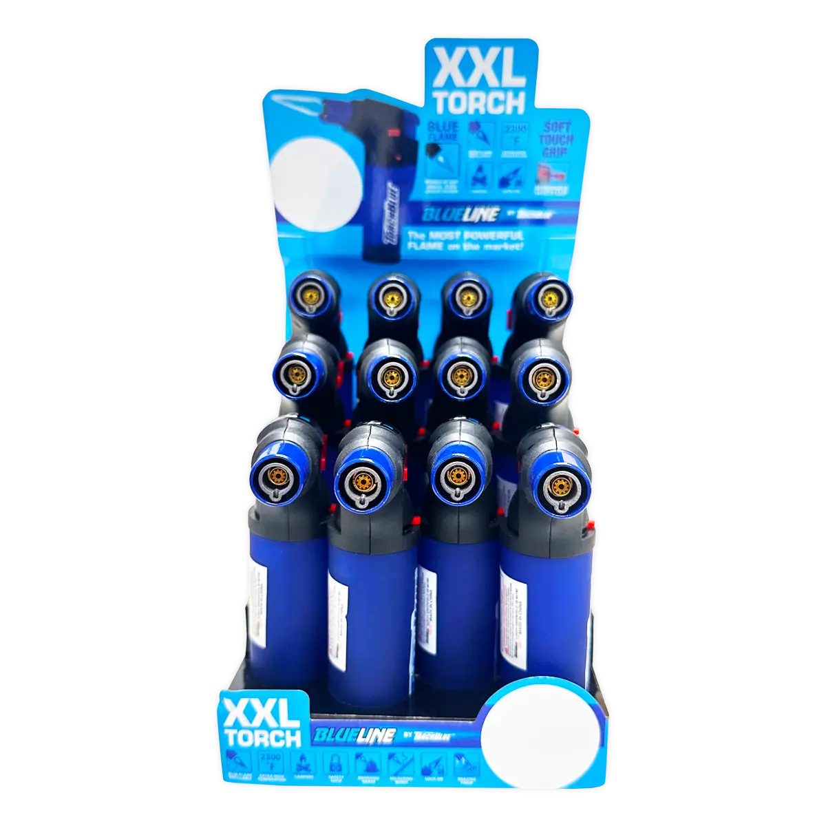 Butane Torch Lighters 3 Tier Countertop Assortment - 49 Pieces Per Retail Ready Display 88674 WHOLESALE