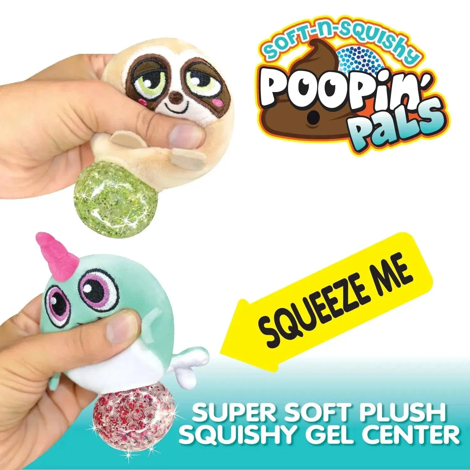 Plush Squeeze Poopin' Pal Toy - 12 Pieces Per Retail Ready Display 26108 KIPP BROTHERS