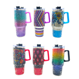 WHOLESALE 40OZ RHINESTONE CUP 6 PIECES PER DISPLAY 24911